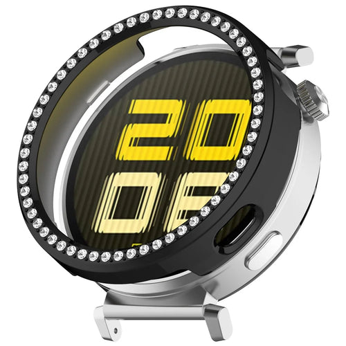 For Huawei Watch GT 5 41mm / GT 4 41mm PC Case Rhinestone Decor Smartwatch Protective Cover - Black - 1