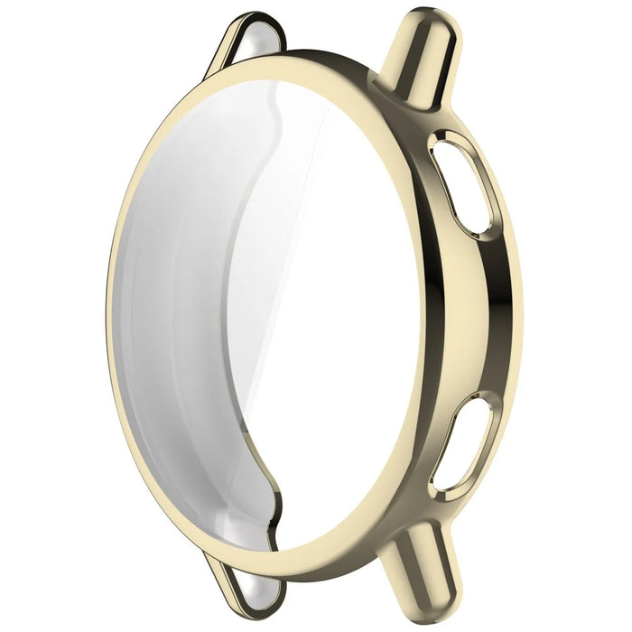 For Garmin vivoactive 5 Watch Case Full Protection TPU Soft Cover Scratch Resistant - Light Gold - 4