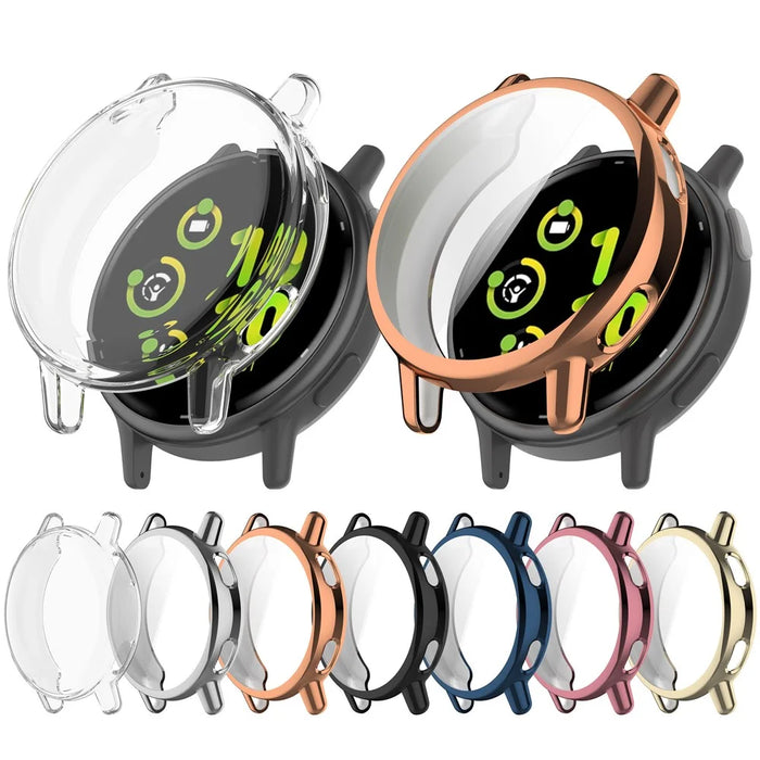 For Garmin vivoactive 5 Watch Case Full Protection TPU Soft Cover Scratch Resistant - Light Gold - 7