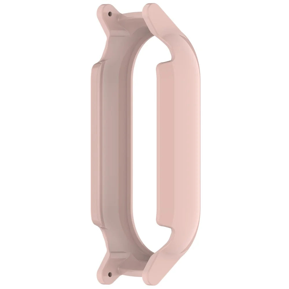 For Xiaomi Smart Band 9 NFC / 9 Hollow Out Watch Case 12mm Lug PC Protective Frame - Pink - 5