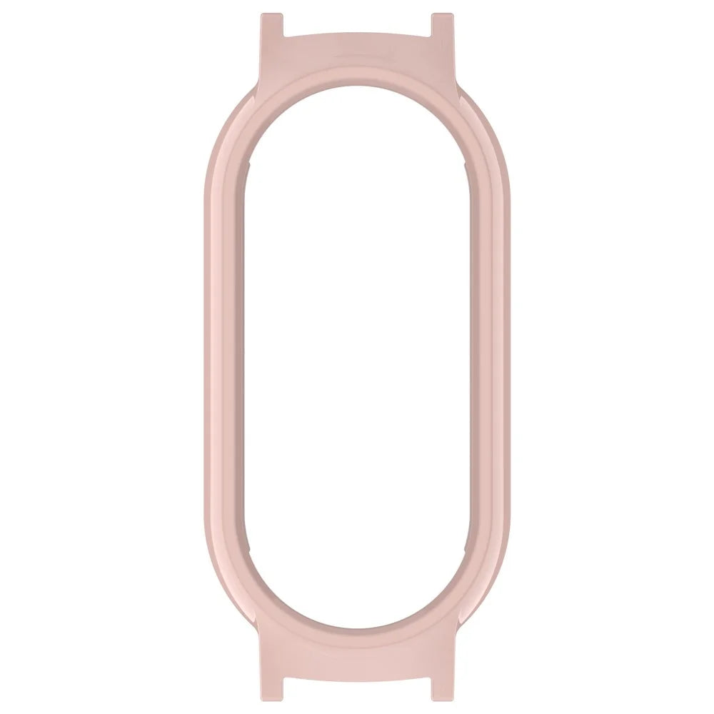 For Xiaomi Smart Band 9 NFC / 9 Hollow Out Watch Case 12mm Lug PC Protective Frame - Pink - 6