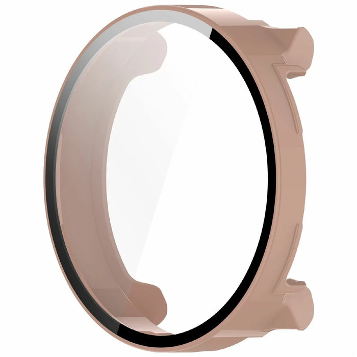 For Suunto Vertical Watch Case Integrated Protective PC Cover with Tempered Glass Screen Protector - Pink - 4