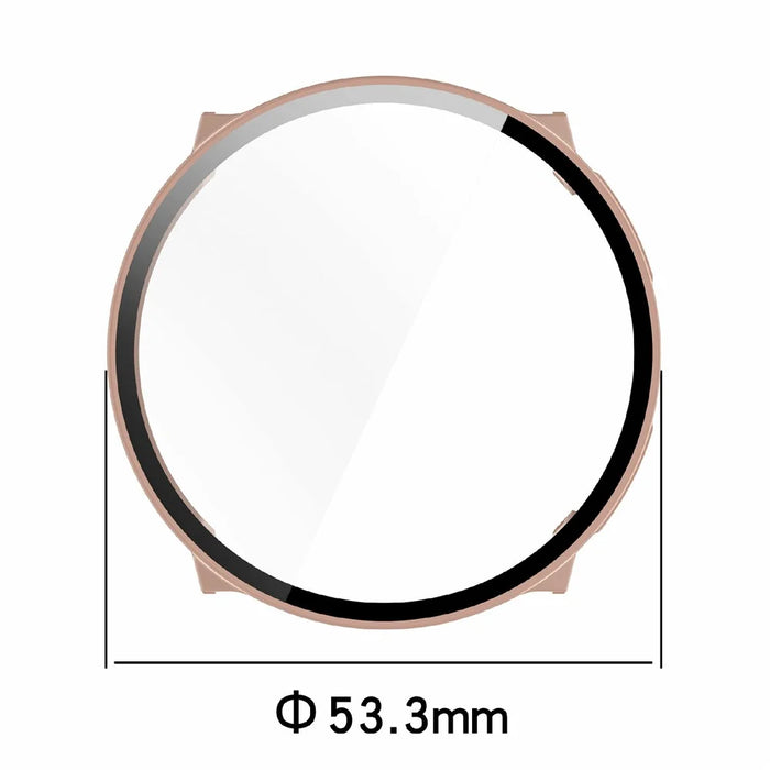 For Suunto Vertical Watch Case Integrated Protective PC Cover with Tempered Glass Screen Protector - Pink - 6
