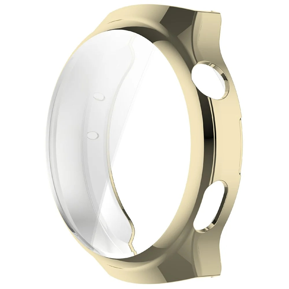 For Huawei Watch 4 TPU Watch Case Full Coverage Electroplating Protective Cover - Light Gold - 4