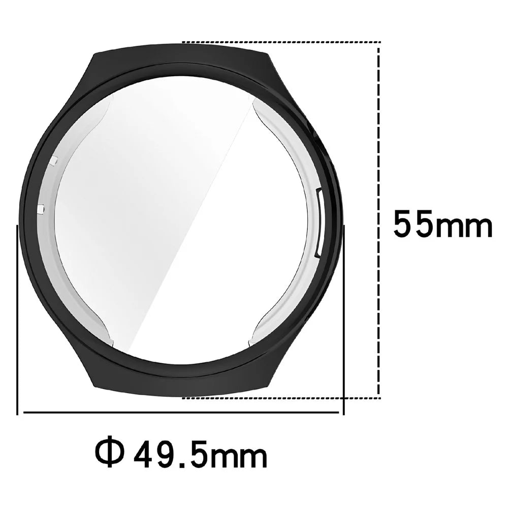For Huawei Watch 4 TPU Watch Case Full Coverage Electroplating Protective Cover - Light Gold - 6