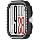 Protective Case for Xiaomi Redmi Watch 5 / 5 eSIM / 4 Hollow Design Smart Watch PC Cover Rhinestone Decor - Black - 2