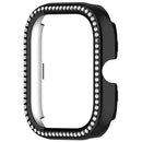 Protective Case for Xiaomi Redmi Watch 5 / 5 eSIM / 4 Hollow Design Smart Watch PC Cover Rhinestone Decor - Black - 4