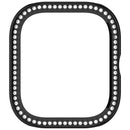Protective Case for Xiaomi Redmi Watch 5 / 5 eSIM / 4 Hollow Design Smart Watch PC Cover Rhinestone Decor - Black - 6