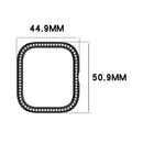 Protective Case for Xiaomi Redmi Watch 5 / 5 eSIM / 4 Hollow Design Smart Watch PC Cover Rhinestone Decor - Black - 7