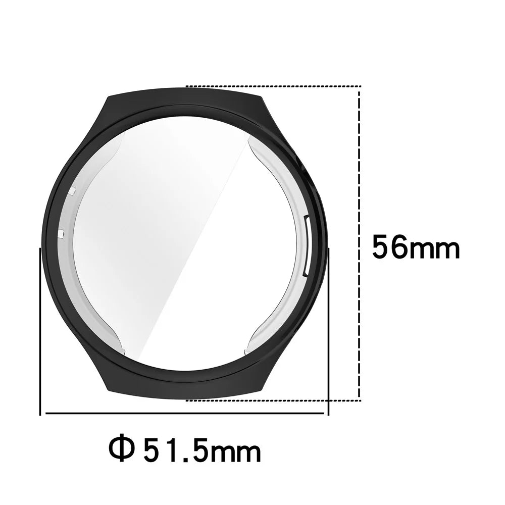 For Huawei Watch 4 Pro TPU Watch Case Full Coverage Protective Cover - Electroplate Black - 7