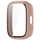 For Lifesense Watch 3 Case Hard PC All-Around Watch Cover with Tempered Glass Film - Pink - 2