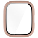 For Lifesense Watch 3 Case Hard PC All-Around Watch Cover with Tempered Glass Film - Pink - 4