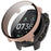 For Suunto Vertical Watch Case PC Frame Cover with Tempered Glass Screen Film - Pink - 1