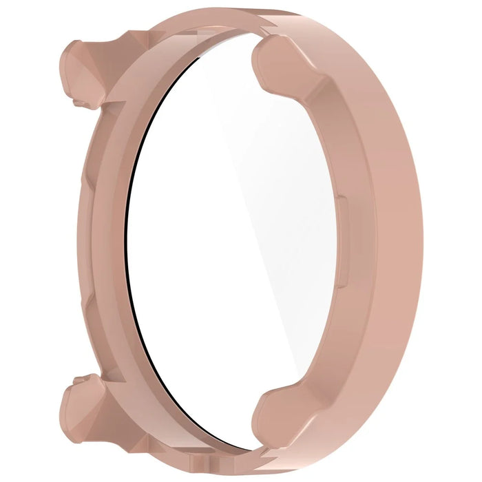 For Suunto Vertical Watch Case PC Frame Cover with Tempered Glass Screen Film - Pink - 3