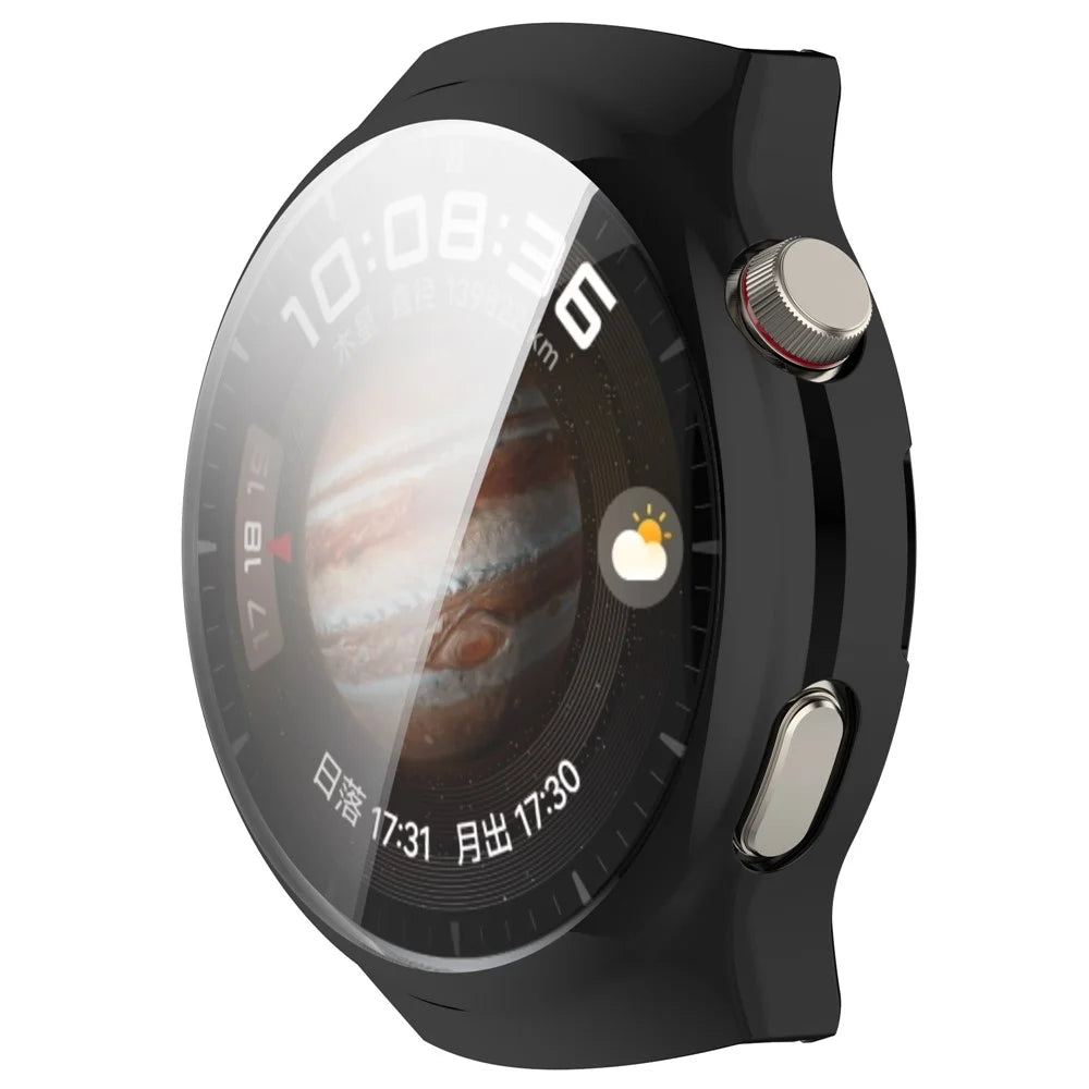 For Huawei Watch 4 Pro TPU Watch Case Anti Scratch Full Coverage Protective Cover - Electroplate Black - 2