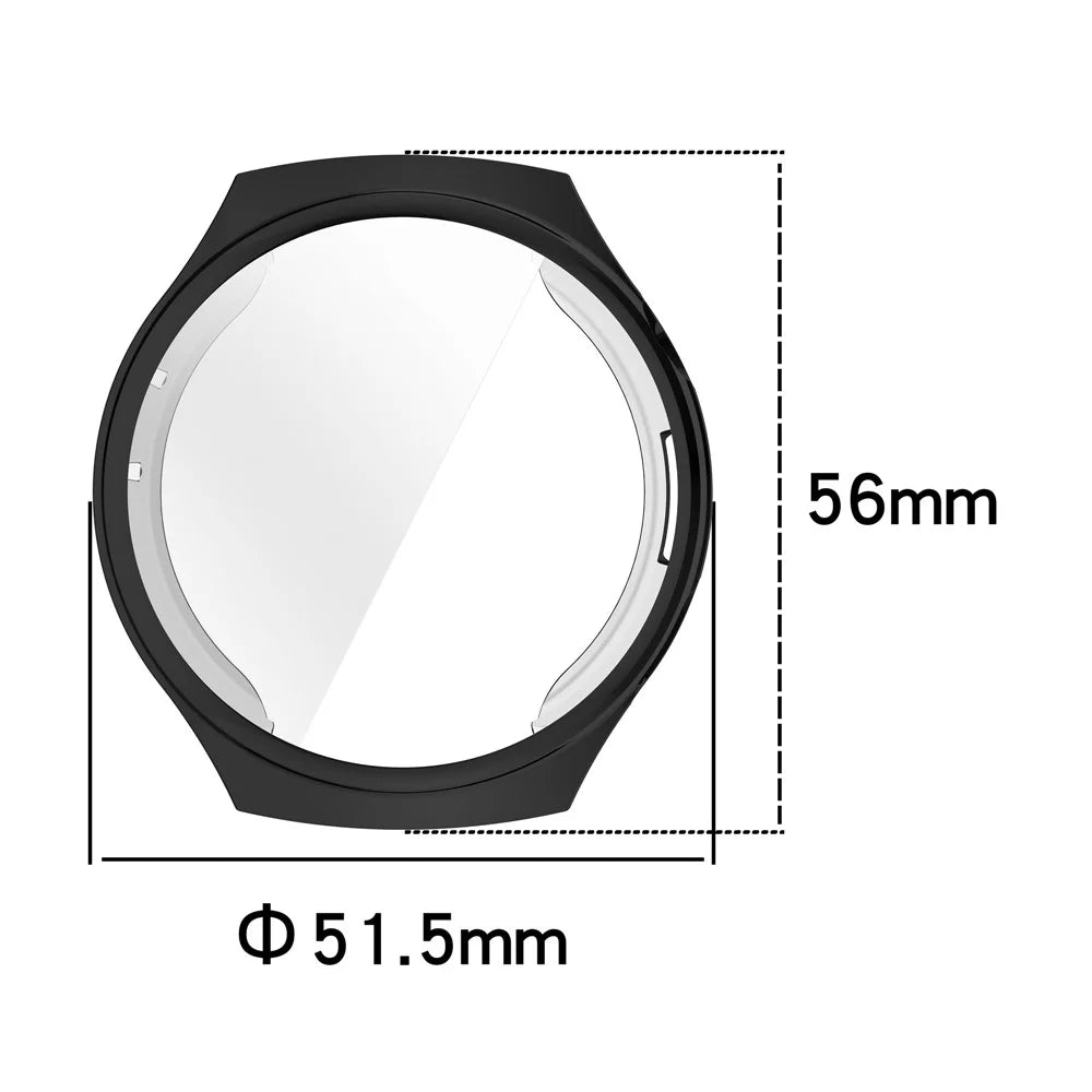 For Huawei Watch 4 Pro TPU Watch Case Anti Scratch Full Coverage Protective Cover - Electroplate Black - 7