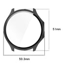 For Oppo Watch X2 / OnePlus Watch 3 46mm Hard PC Watch Case with Tempered Glass Screen Film - Black - 3