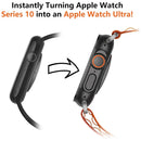 AMBAND For Apple Watch Series 11 / 10 46mm Alloy Watch Frame Protective Case - Black - 2