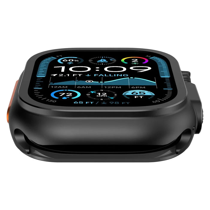 For Apple Watch Ultra 3 / Ultra 2 / Ultra 49mm Protective Case Alloy Watch Frame - Black - 7