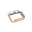 Electroplating Rhinestones Decor PC Frame Tempered Glass Protector Cover for Apple Watch Series 4/5/6/SE 40mm - Rose Gold - 3
