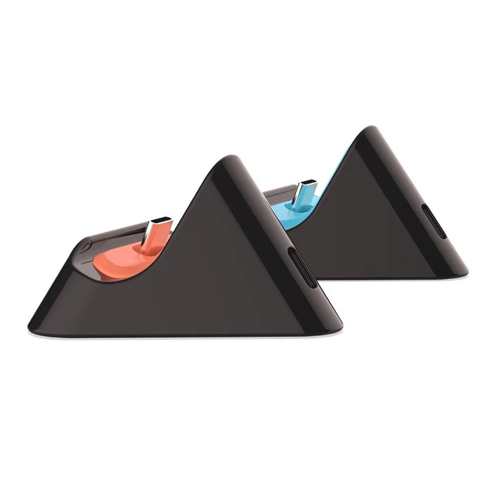 DOBE TNS-3170 For Nintendo Switch OLED / Switch 2 / Switch Charging Dock Portable Triangle Charging Stand - Orange+Black - 5
