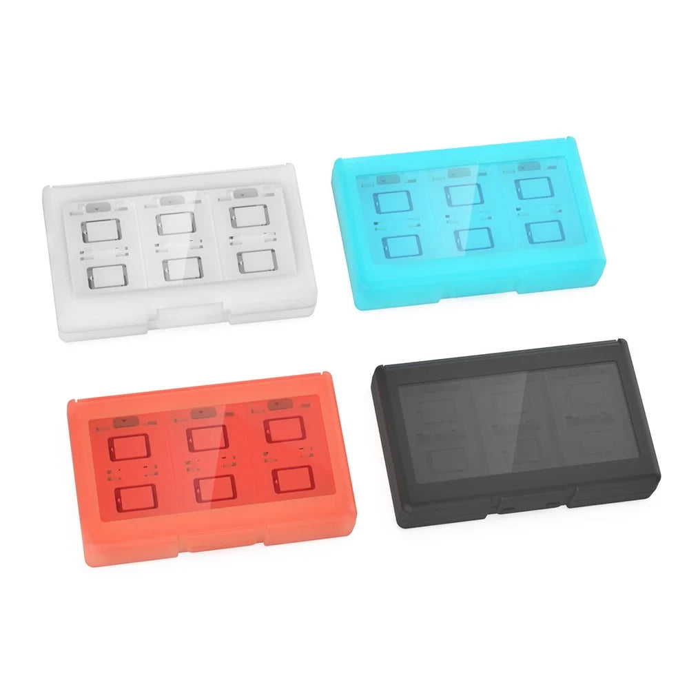 DOBE TNS-3198 For Nintendo Switch 2 / Switch Game Card Storage Case 24 in 1 Gaming Cards Holder - Transparent Black - 4