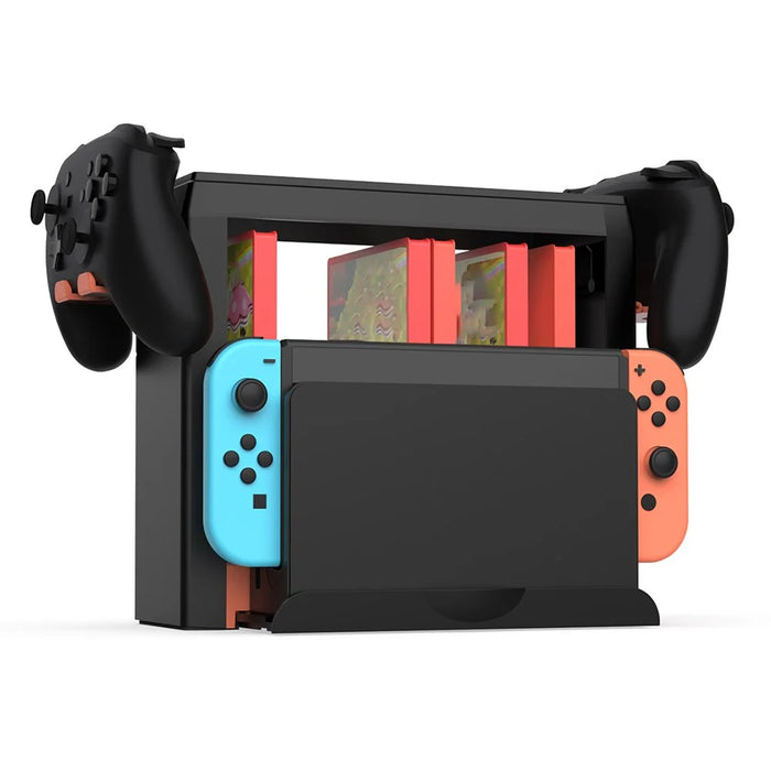 DOBE TNS-19051B For Nintendo Switch OLED / Switch 2 / Switch Multi-Function Storage Stand Console Game Card Cartridge Holder - 2