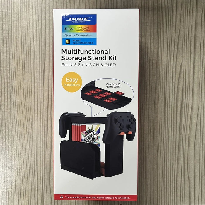 DOBE TNS-19051B For Nintendo Switch OLED / Switch 2 / Switch Multi-Function Storage Stand Console Game Card Cartridge Holder - 6