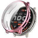 For Huami Amazfit Active 2 (A2437) Watch Case Full Coverage Flexible TPU Electroplating Cover - Pink - 1