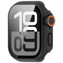 For Apple Watch Series 11 / 10 46mm Protective Case Instant Transformation Ultra 2 Hard PC Watch Cover with Tempered Glass Screen Film - Black - 2
