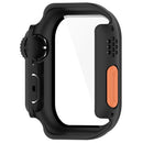For Apple Watch Series 11 / 10 46mm Protective Case Instant Transformation Ultra 2 Hard PC Watch Cover with Tempered Glass Screen Film - Black - 5