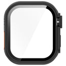 For Apple Watch Series 11 / 10 46mm Protective Case Instant Transformation Ultra 2 Hard PC Watch Cover with Tempered Glass Screen Film - Black - 6