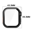For Apple Watch Series 11 / 10 46mm Protective Case Instant Transformation Ultra 2 Hard PC Watch Cover with Tempered Glass Screen Film - Black - 7