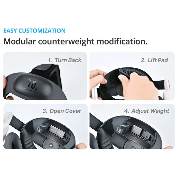 BOBOVR E3 For Meta Quest 3S / Quest 3 VR Headset Head Strap Ergonomic Replacement Headband - 7