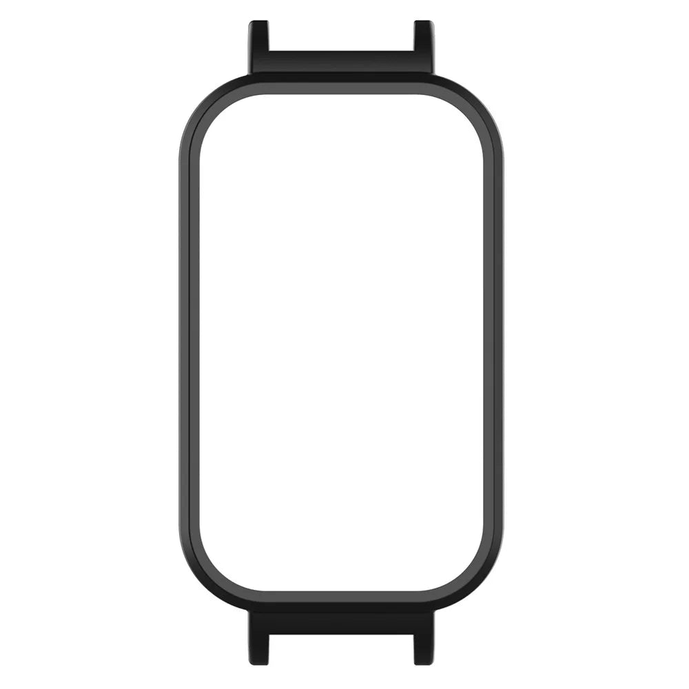 For Xiaomi Redmi Band 3 / Smart Band 9 Active Watch Frame Watch Strap PC Cover with 12mm Inner Adapter Connector - Black - 3