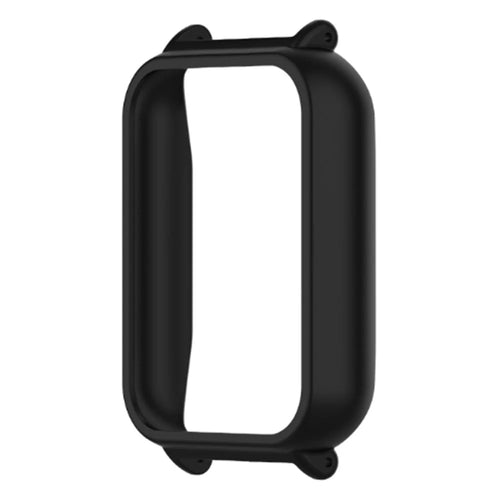For Xiaomi Smart Band 9 Pro Watch Frame Watch Strap PC Cover with 12mm Inner Adapter Connector - Black - 1