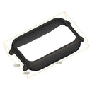 For Xiaomi Smart Band 9 Pro Watch Frame Watch Strap PC Cover with 12mm Inner Adapter Connector - Black - 5