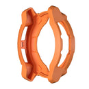For Garmin Instinct 3 Solar 50mm TPU Watch Case Hollow-Out Rugged Bumper Cover - Orange - 3