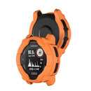 For Garmin Instinct 3 Solar 50mm TPU Watch Case Hollow-Out Rugged Bumper Cover - Orange - 6