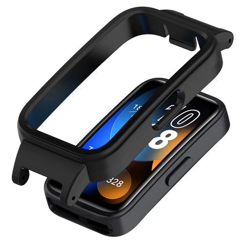 12MM Smart Watch Case For Huawei Band 10 NFC  /  10  /  9 NFC  /  9  /  8 NFC  /  8 Lightweight PC Protective Frame - Black - 1