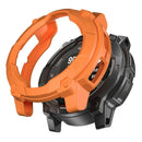 For Garmin Instinct 3 Solar 45mm Protective Case Rugged Armor TPU Shell Watch Cover - Orange - 1