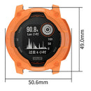 For Garmin Instinct 3 Solar 45mm Protective Case Rugged Armor TPU Shell Watch Cover - Orange - 6