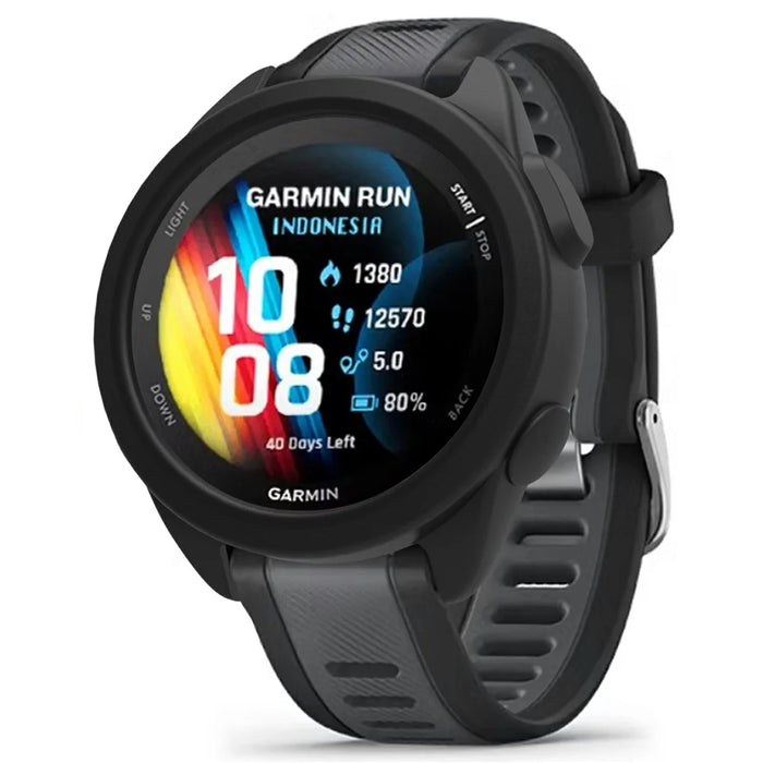 For Garmin Forerunner 165 Protective Case Smartwatch Silicone Cover - Black - 1