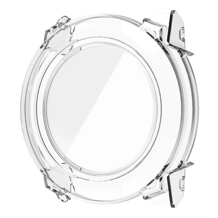 For Garmin Instinct 3 45mm Smartwatch Case PC Protective Cover with Tempered Glass Screen Protector - Transparent - 1