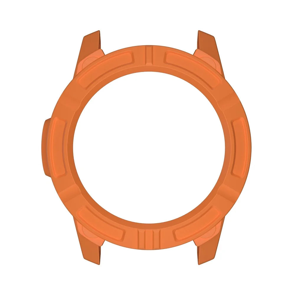 For Garmin Descent G2 Anti Scratch Protective Case Rugged Armor TPU Shell Watch Cover - Orange - 3