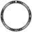 For Garmin Fenix 8 47mm AMOLED Version Stainless Steel Bezel Scratch Resistant Protective Ring - Black+White - 3