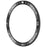 For Garmin Fenix 8 Solar 47mm Stainless Steel Bezel Scratch Resistant Protective Ring - Black+White - 5