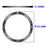 For Garmin Fenix 8 Solar 47mm Stainless Steel Bezel Scratch Resistant Protective Ring - Black+White - 6