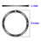 For Garmin Fenix 8 Solar 51mm Stainless Steel Bezel Scratch Resistant Protective Ring - Black+White - 6