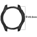 For Garmin Tactix 8 47mm AMOLED Version Soft TPU Watch Case Hollow Shockproof Bumper Frame Cover - Black - 7